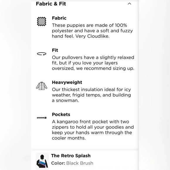 NWT CHUBBIES The Retro Splash Fleece Hoodie Size Small Super Soft - Picture 6 of 6